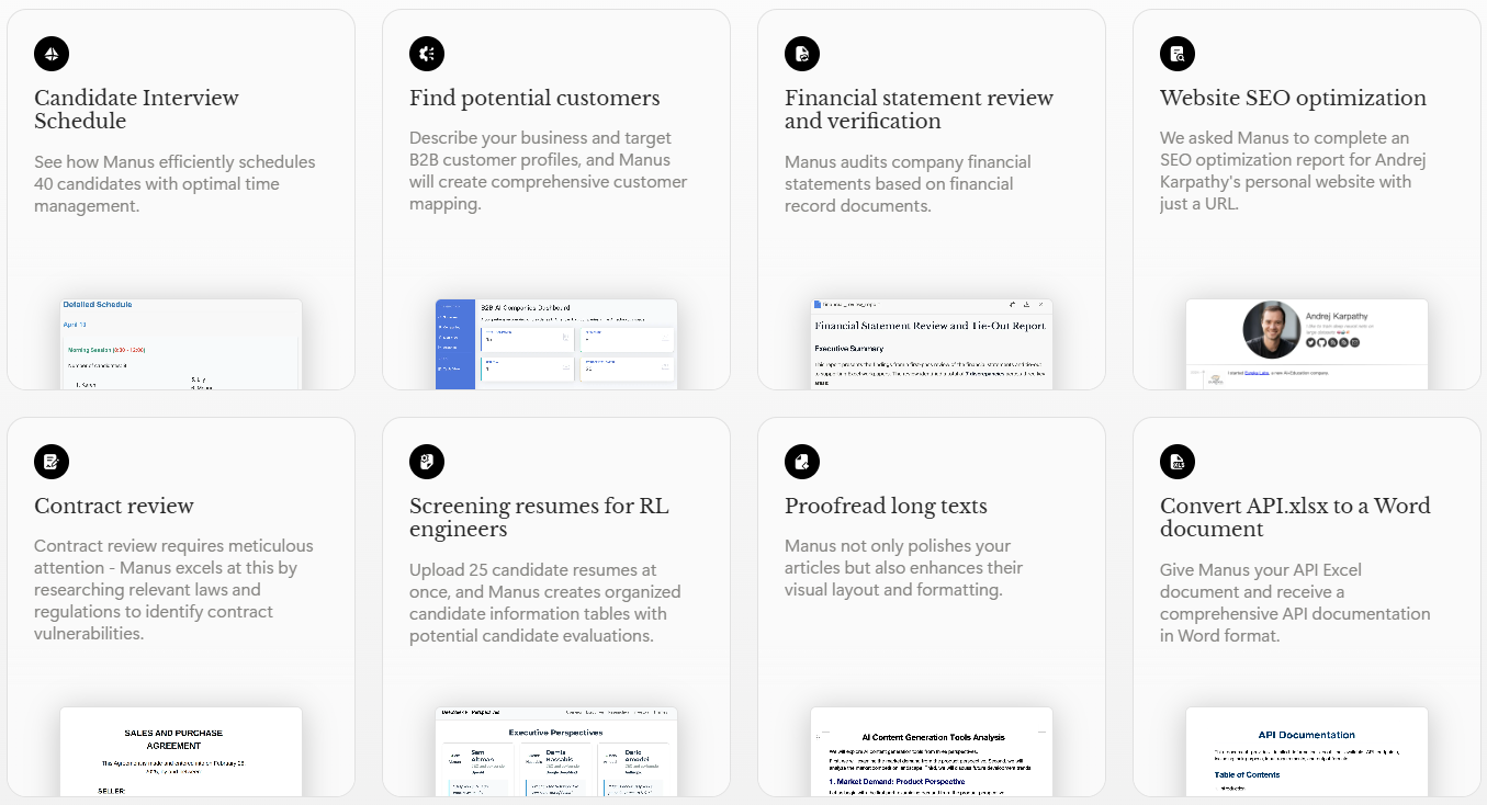Manus 案例库：快速学习 Manus 如何使用-1