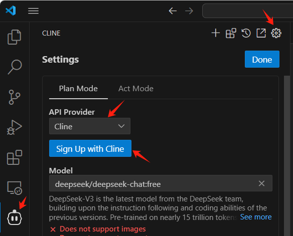 Cline 官方宣布免费使用 DeepSeek R1、V3！-1