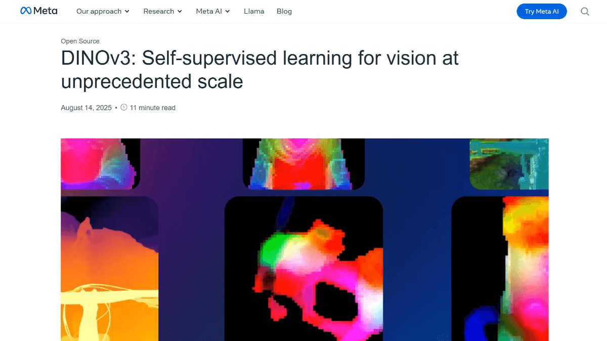 DINOv3 - Meta AI推出的新一代自监督视觉基础模型