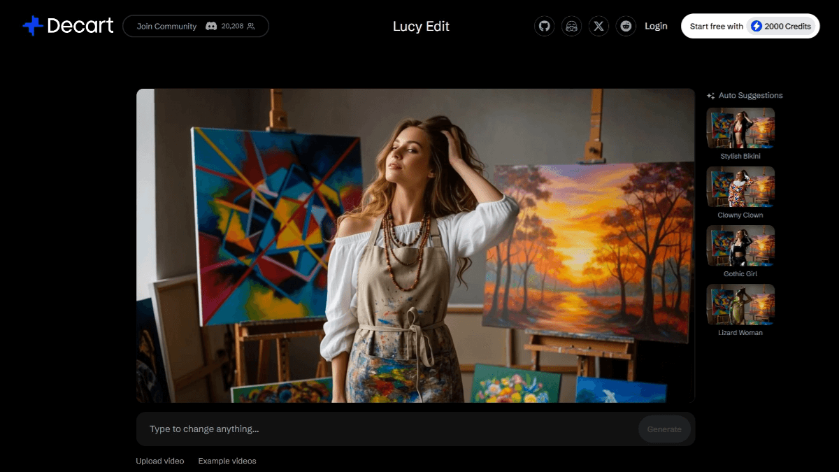 Lucy Edit - 开源的AI视频编辑工具，自然语言描述编辑