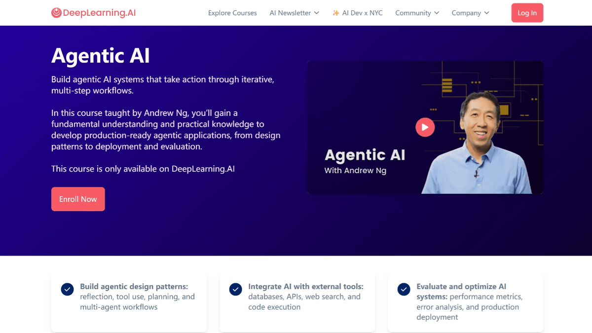 吴恩达的《Agentic AI》最新智能体免费课程