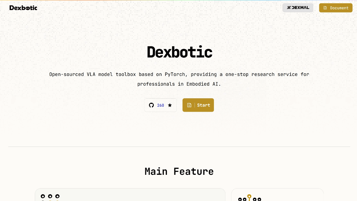 Dexbotic - 原力灵机开源的具身智能VLA模型一站式科研服务平台